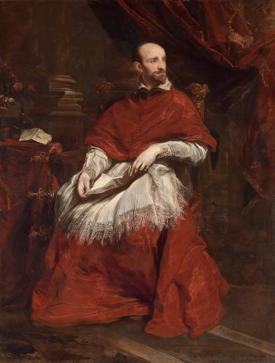 Portret kardynała Guido Bentivoglio - Antoine van Dyck