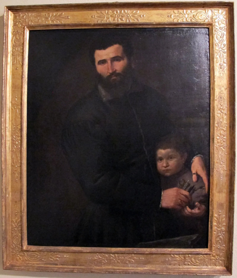 Portret chirurga Gian Giacomo Bonamigo z jego synem Giovanni Antonio - Lorenzo Lotto