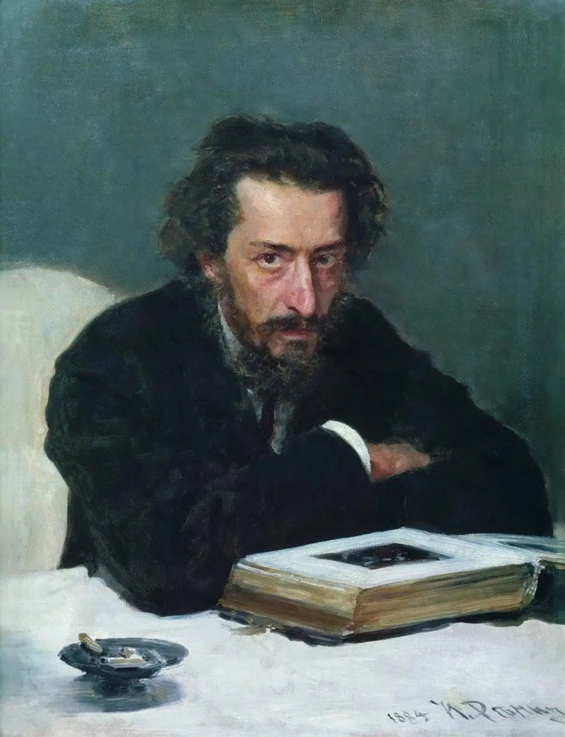 Portret kompozytora i dziennikarza Pawła Iwanowicza Blaramberga - Ilya Repin