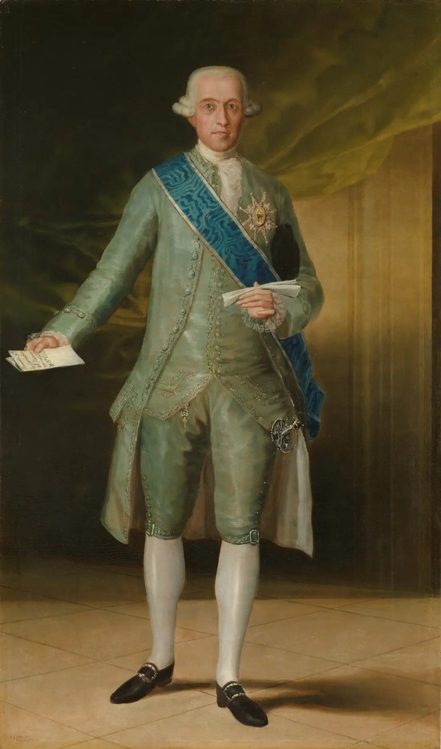Portret hrabiego Floridablanki - Francisco de Goya