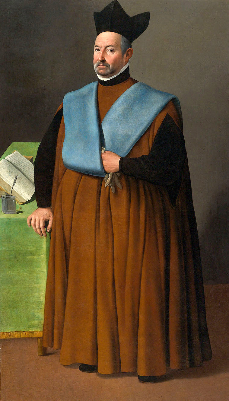 Portret doktora Juana Martínez Serrano - Francisco de Zurbarán