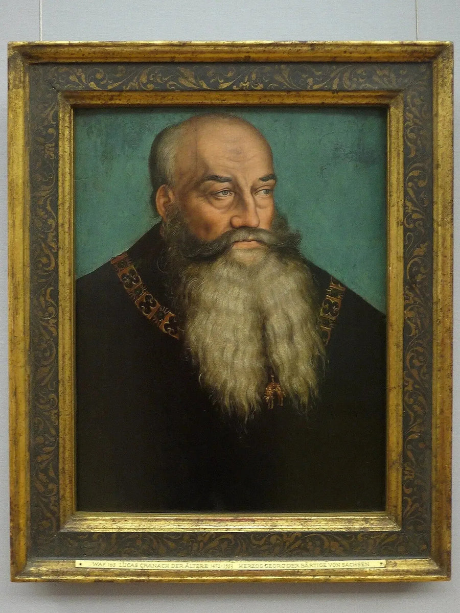 Portret księcia Jerzego Saksońskiego, zwany Jerzym Brodatym - Lucas Cranach Starszy