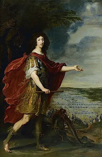 Portret Wielkiego Condé przed polem bitwy pod Rocroi (19 maja 1643) - Juste d'Egmont