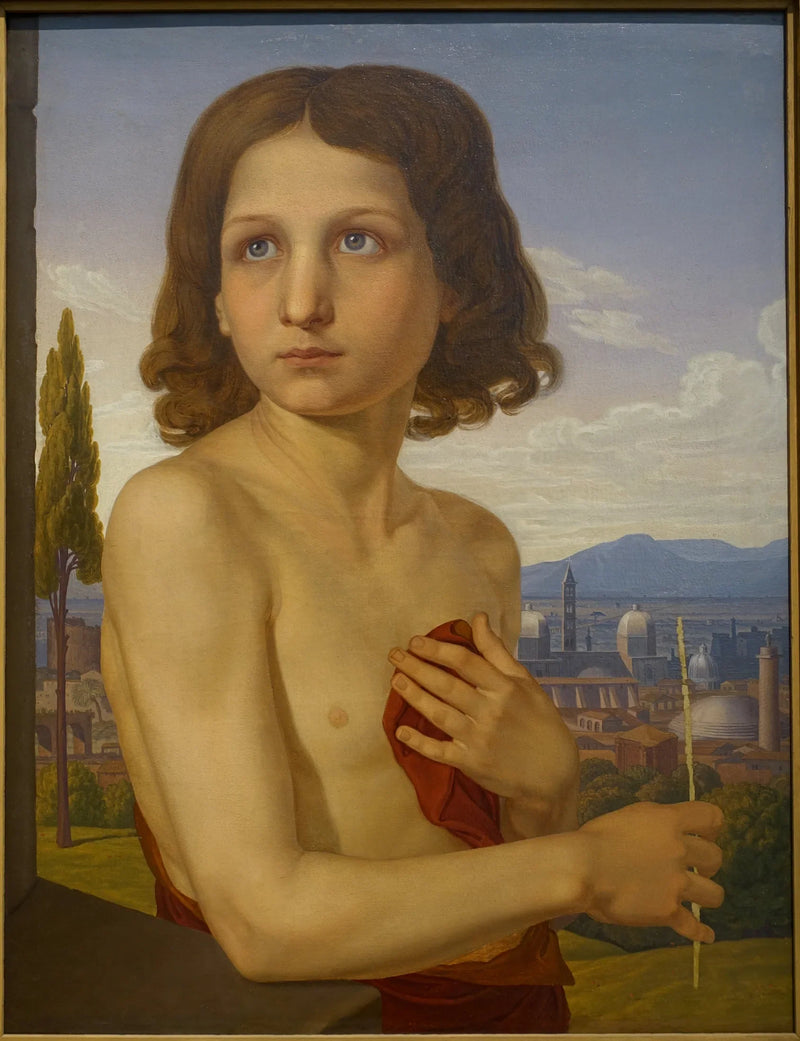 Portret młodego Xaverio jako świętego Jana Chrzciciela - Johann Friedrich Overbeck