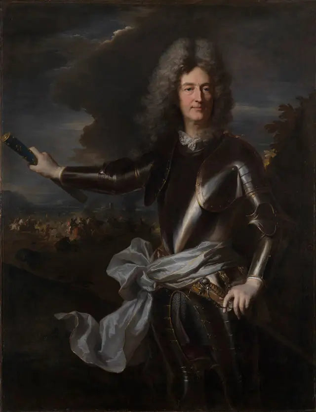 Portret marszałka Charles-Auguste Goyon de Matignon, hrabiego de Gacé - Hyacinthe Rigaud