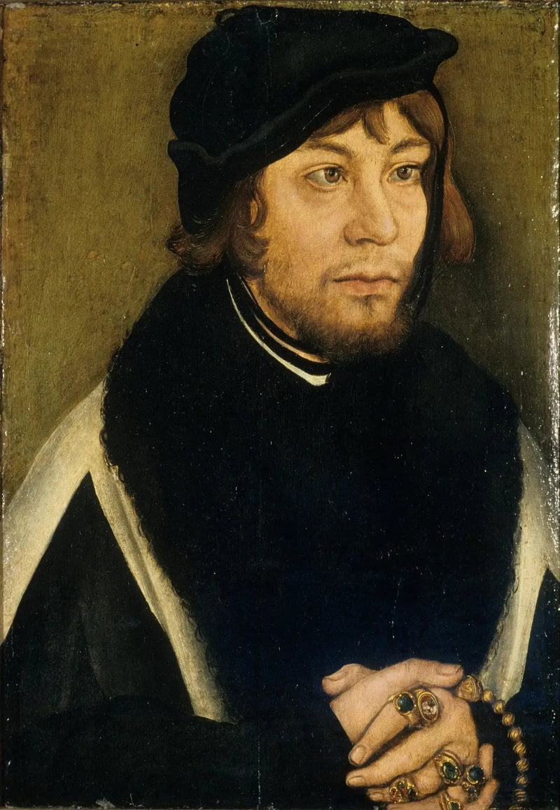 Portret margrabiego Albrechta z Brandenburgii-Ansbach - Lucas Cranach Starszy