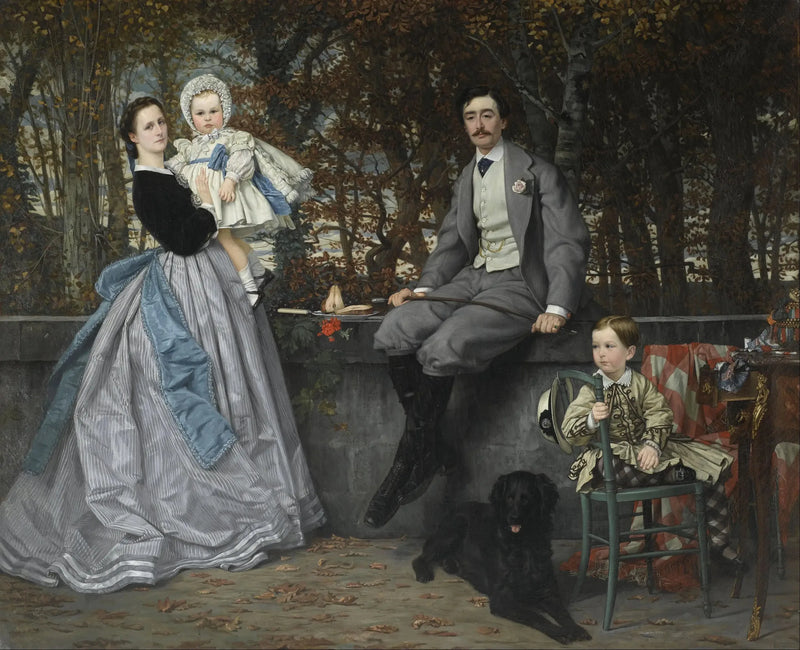 Portret markiza i markizy z Miramon oraz ich dzieci - James Tissot
