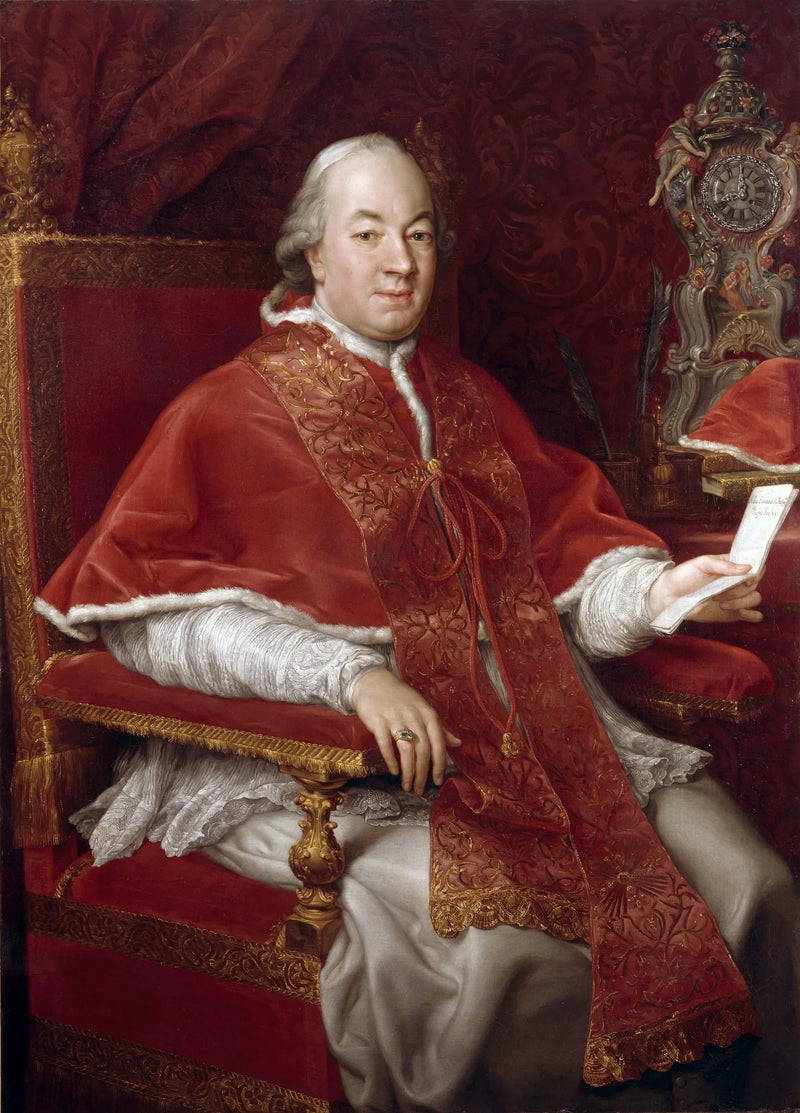 Portret papieża Piusa VI, Giovanni Angelo Braschi (1717-1799) - Pompeo Batoni
