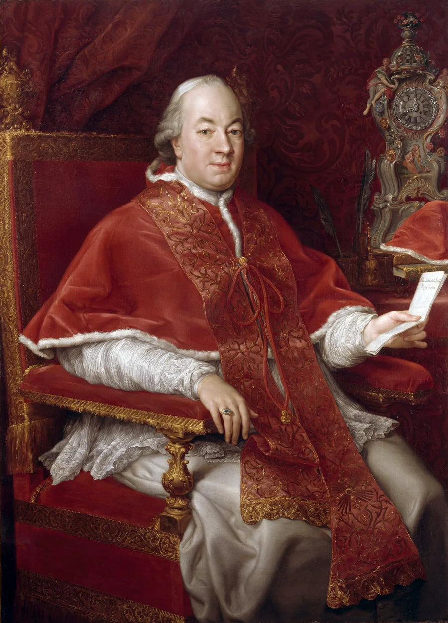 Portret papieża Piusa VI, Giovanni Angelo Braschi (1717-1799) - Pompeo Batoni