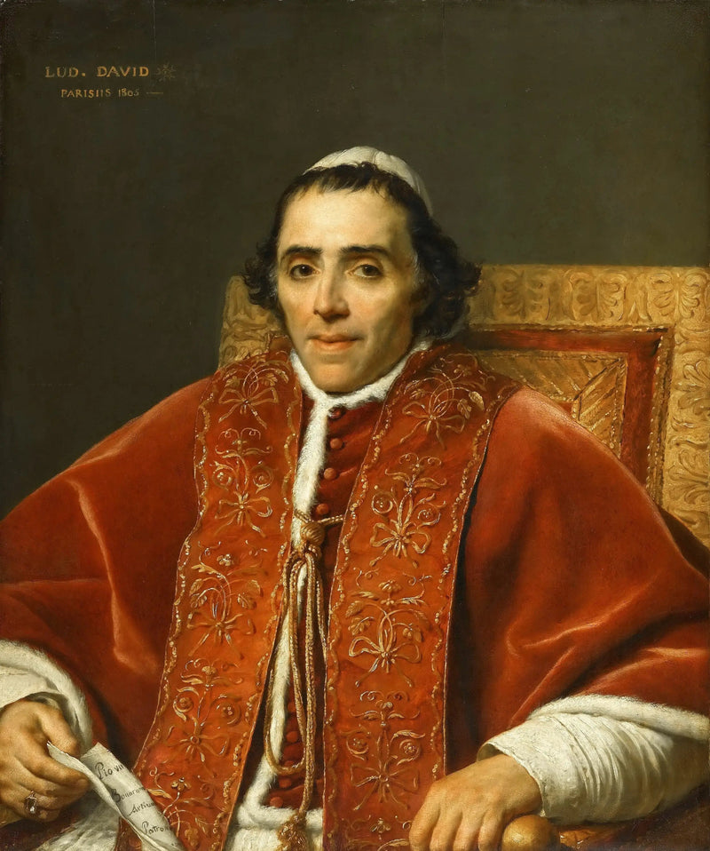 Portret papieża Piusa VII - Jacques-Louis David