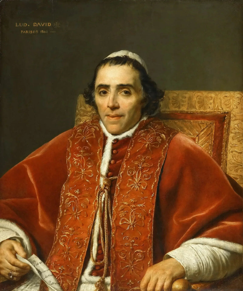 Portret papieża Piusa VII - Jacques-Louis David