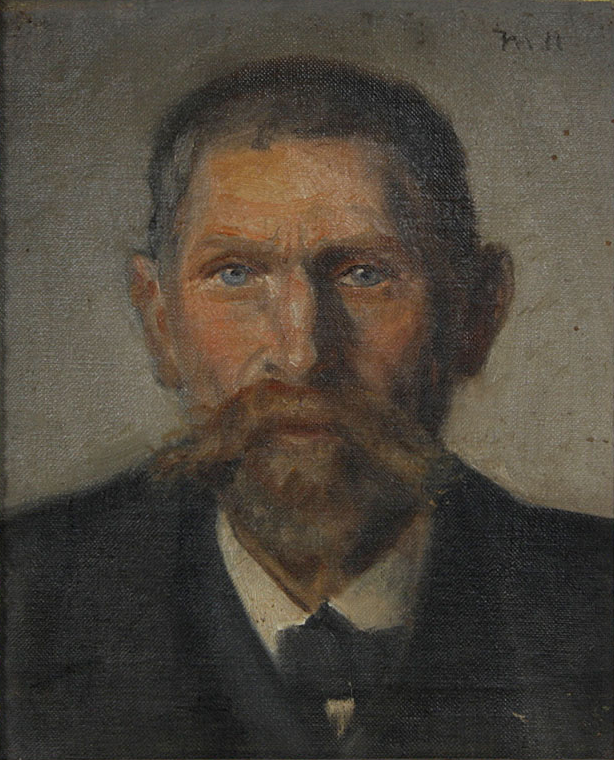 Portrait du pêcheur Jens Martin Jensen Røntved. - Michael Peter Ancher image 1 tableau peint à l’huile sur toile