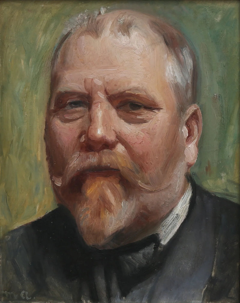Portrait du peintre Carl Møller. - Michael Peter Ancher