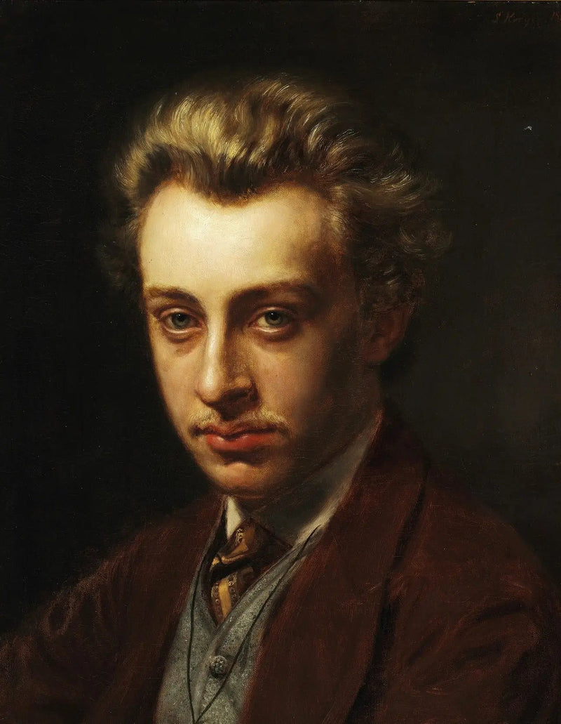 Portret malarza Fransa Schwartza - Peder Severin Krøyer