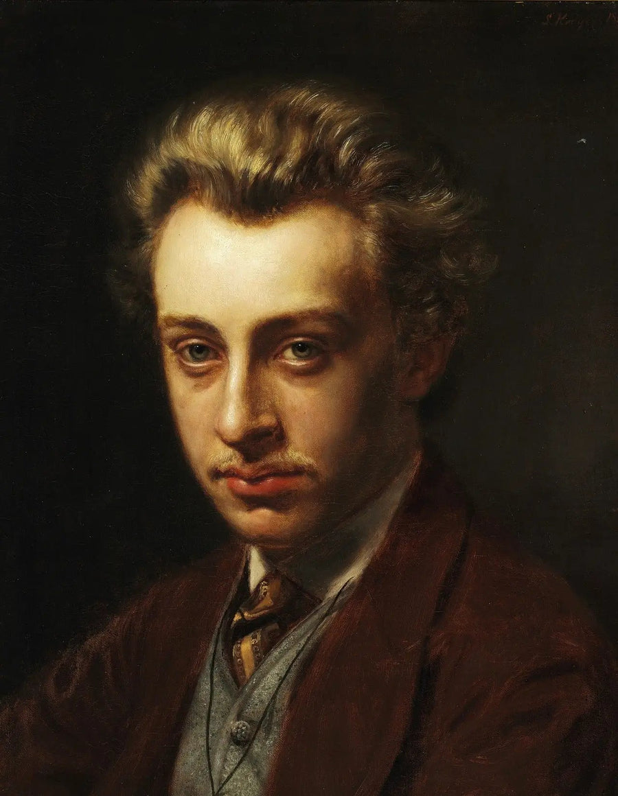 Portret malarza Fransa Schwartza - Peder Severin Krøyer