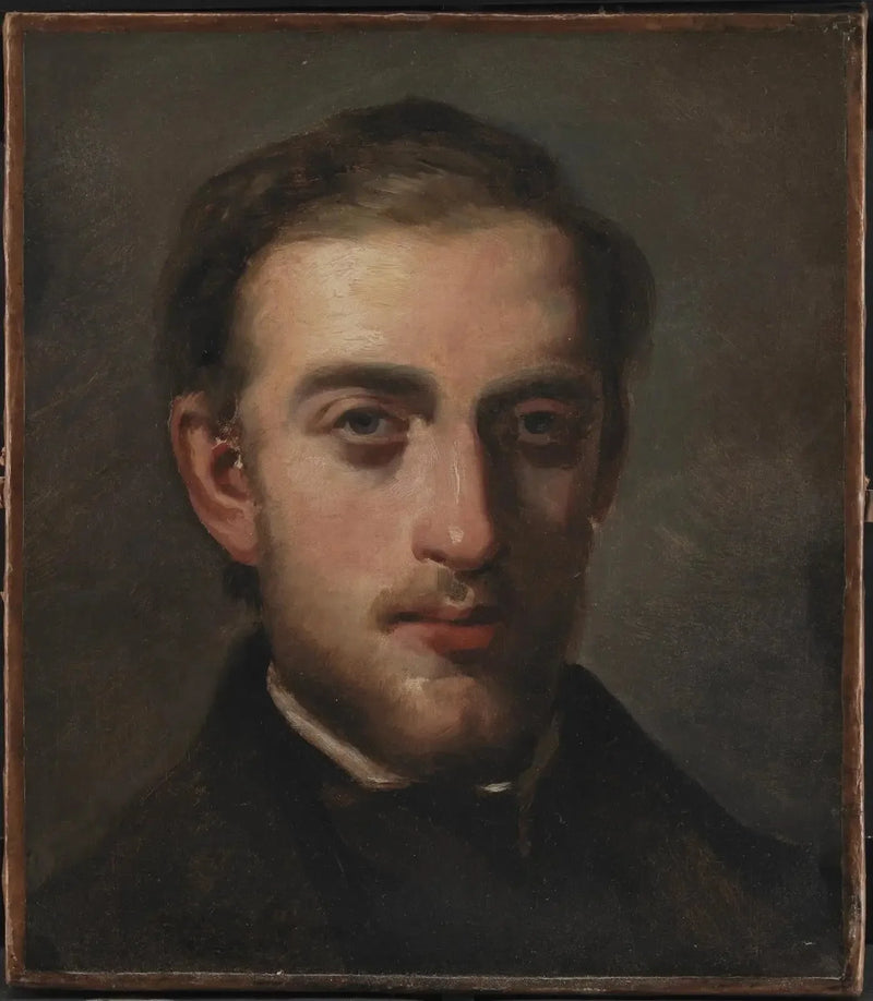 Portret malarza Fritza Melbye'a (1826-1869) - Camille Pissarro