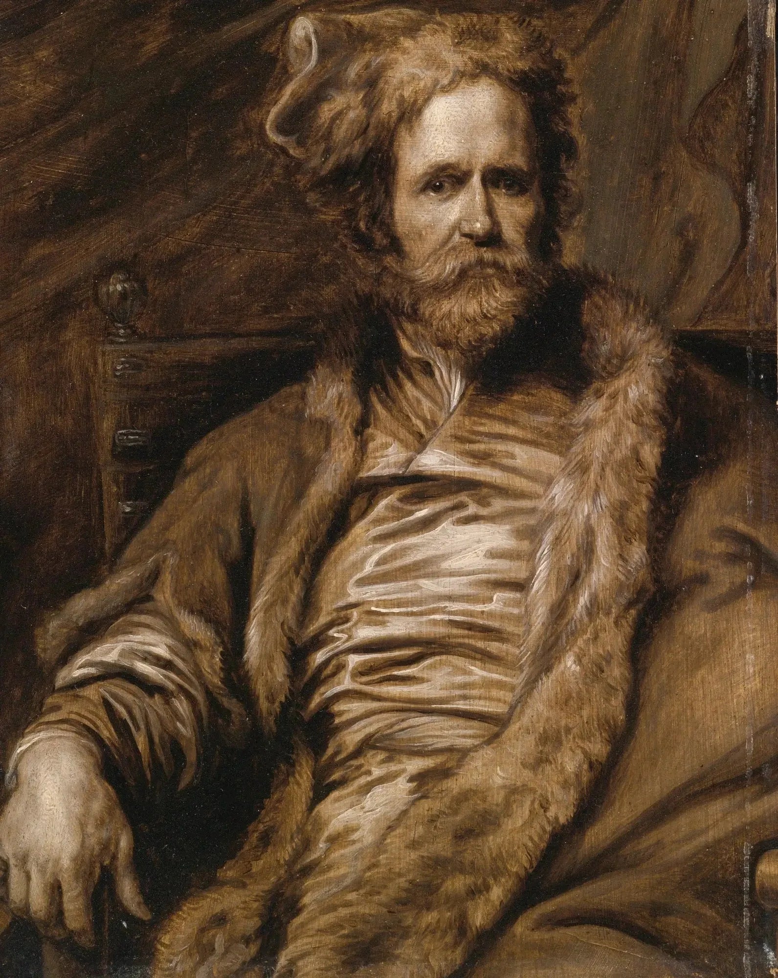 Portrait du peintre Marten Rijckaert (Iconographie) - Antoine van Dyck image 1 copie de tableau peinte à la main