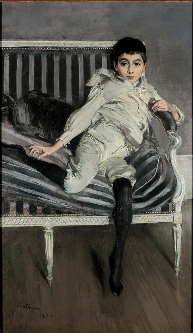 Portret małego Subercaseaux - Giovanni Boldini