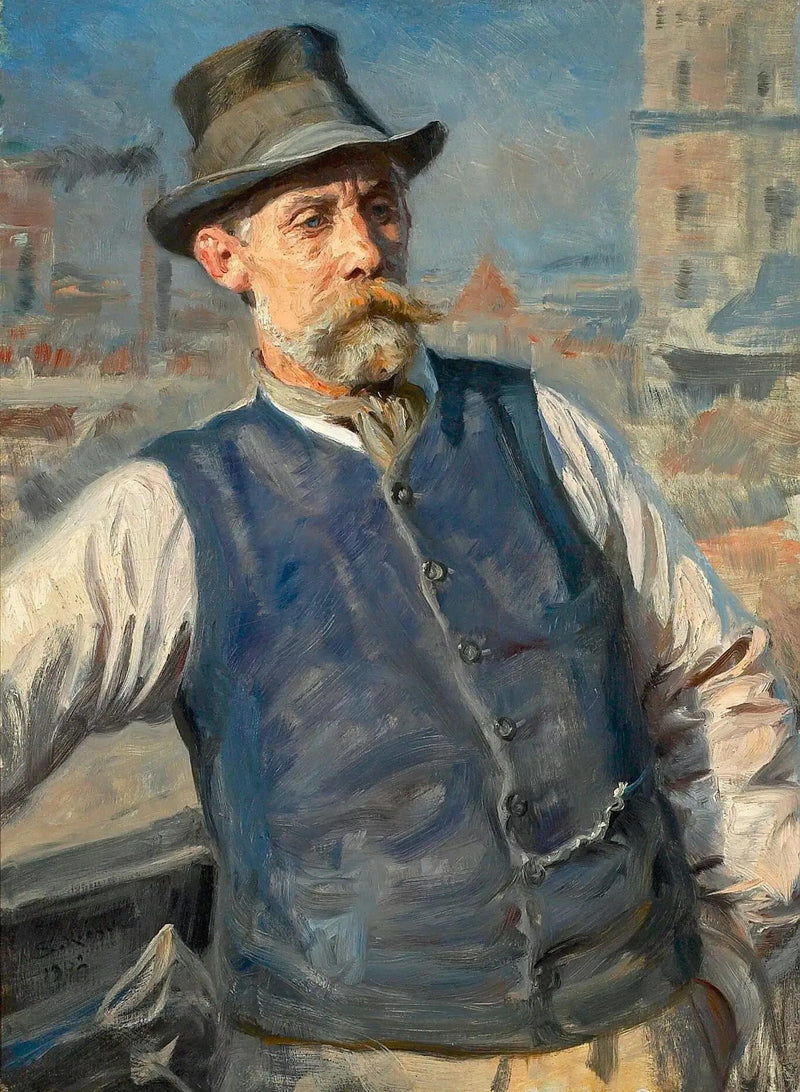 Portret prezesa firmy murarskiej Heinrich Krone. - Peder Severin Krøyer