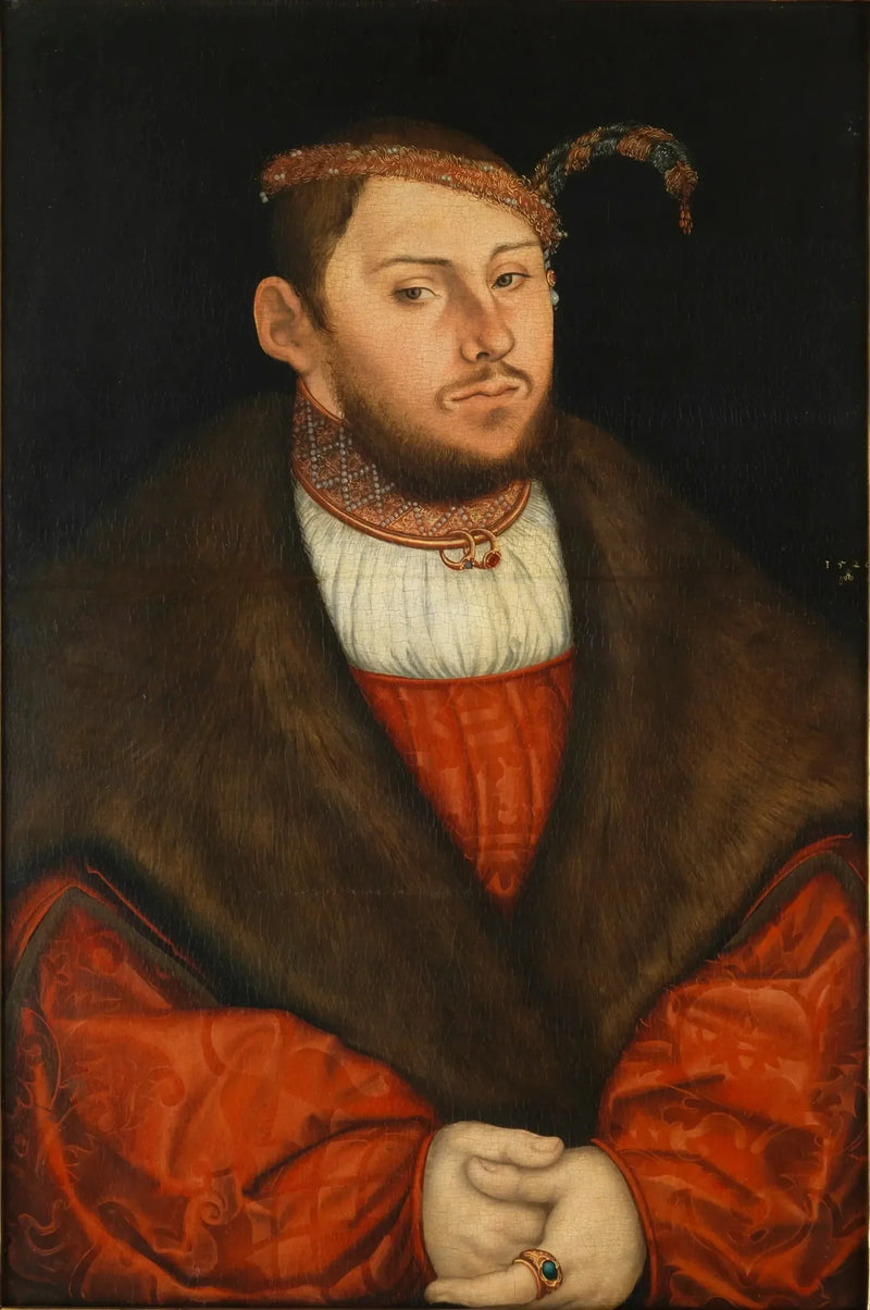 Portret księcia-elektora Johanna Fryderyka - Lucas Cranach Starszy