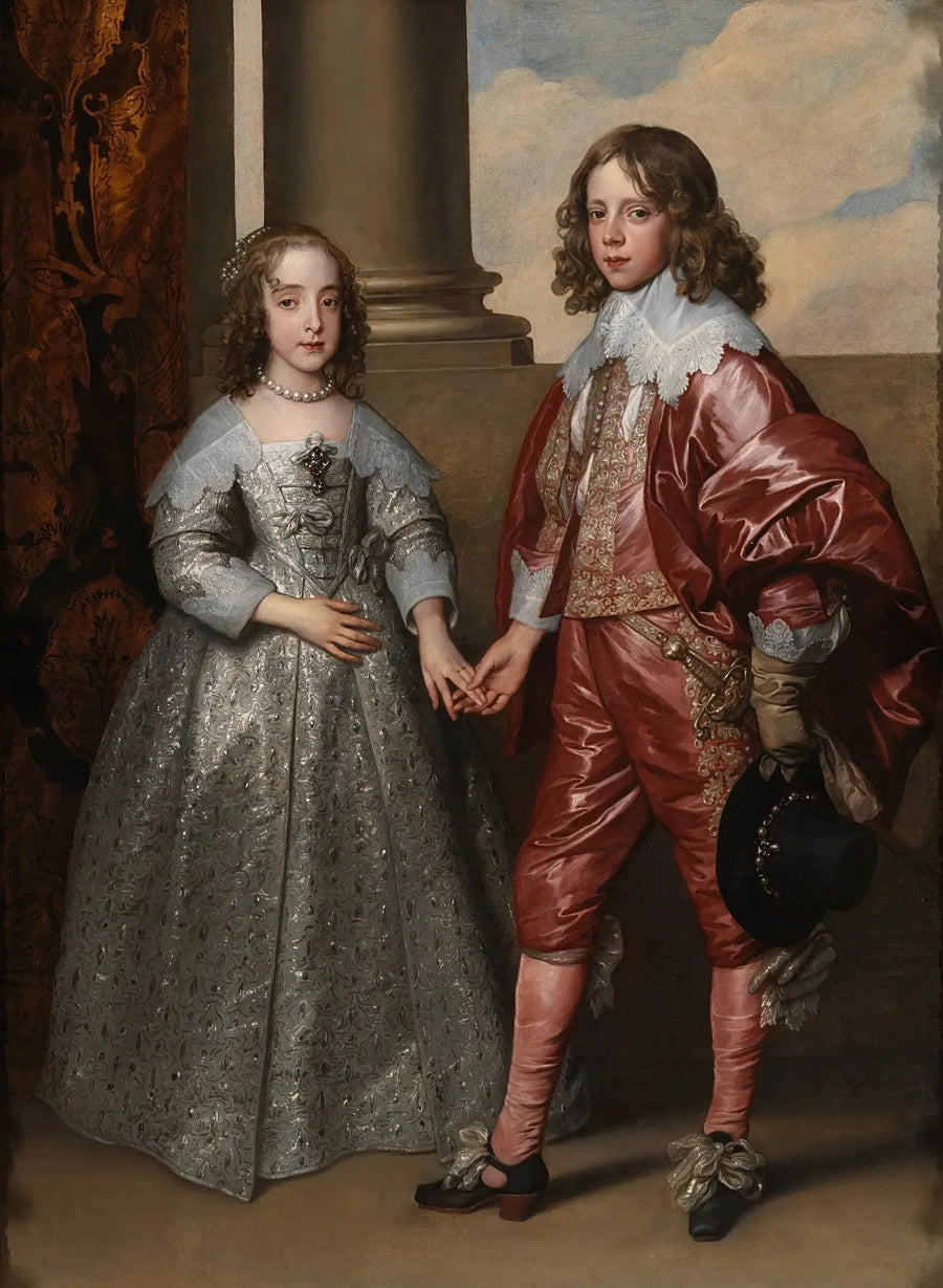 Portret księcia Wilhelma II Orańskiego i jego żony Marie-Henriette Stuart - Antoine van Dyck