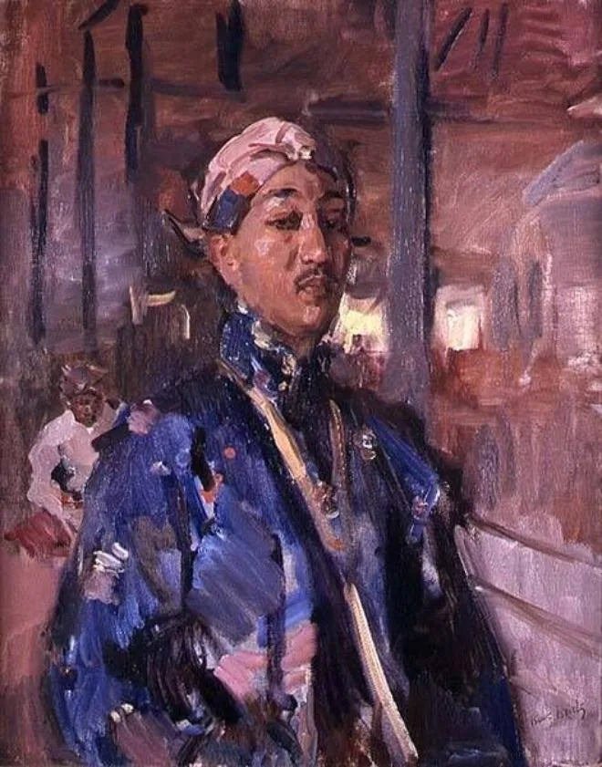 Portret księcia jawajskiego: sułtan Pangéran Ario Praboe Mangkoenegara VI - Isaac Israëls