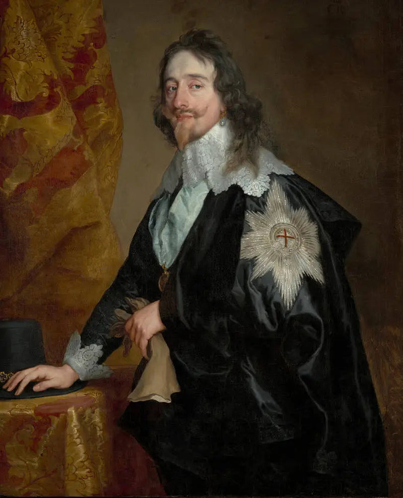 Portret króla Karola I (1600-1649) z Orderem Podwiązki - Antoine van Dyck