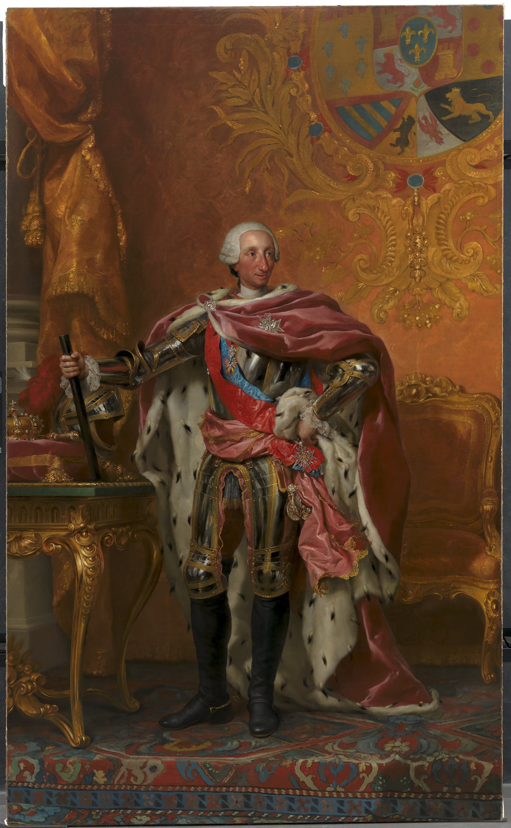 Portrait du roi Charles III d'Espagne - Anton Raphael Mengs image 1 reproduction de peinture à l’huile