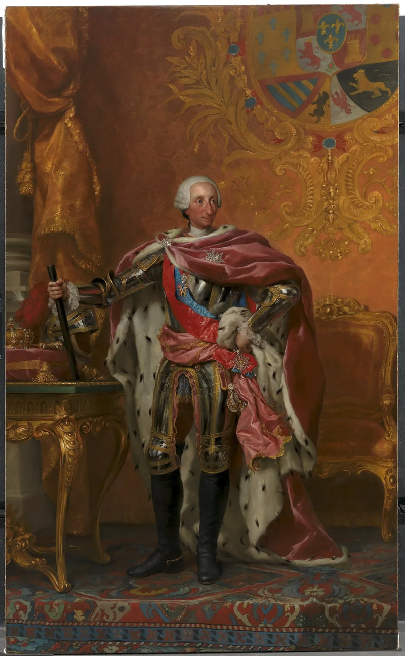 Portret króla Karola III Hiszpanii - Anton Raphael Mengs