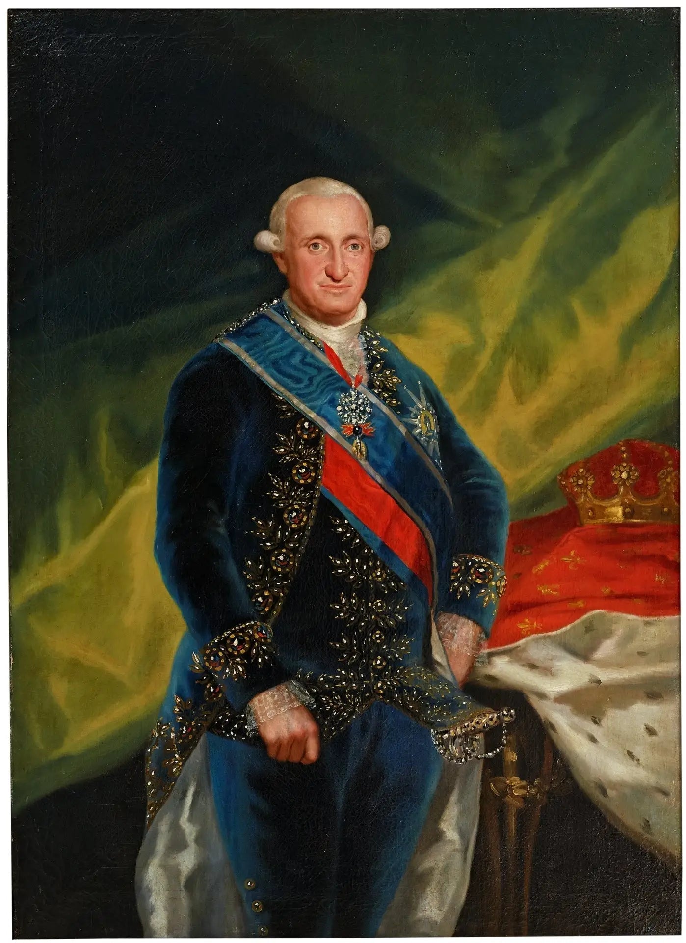 Reproduction du tableau « Portrait du roi Charles IV - Francisco de Goya » par Alpha Reproduction en peinture à l’huile