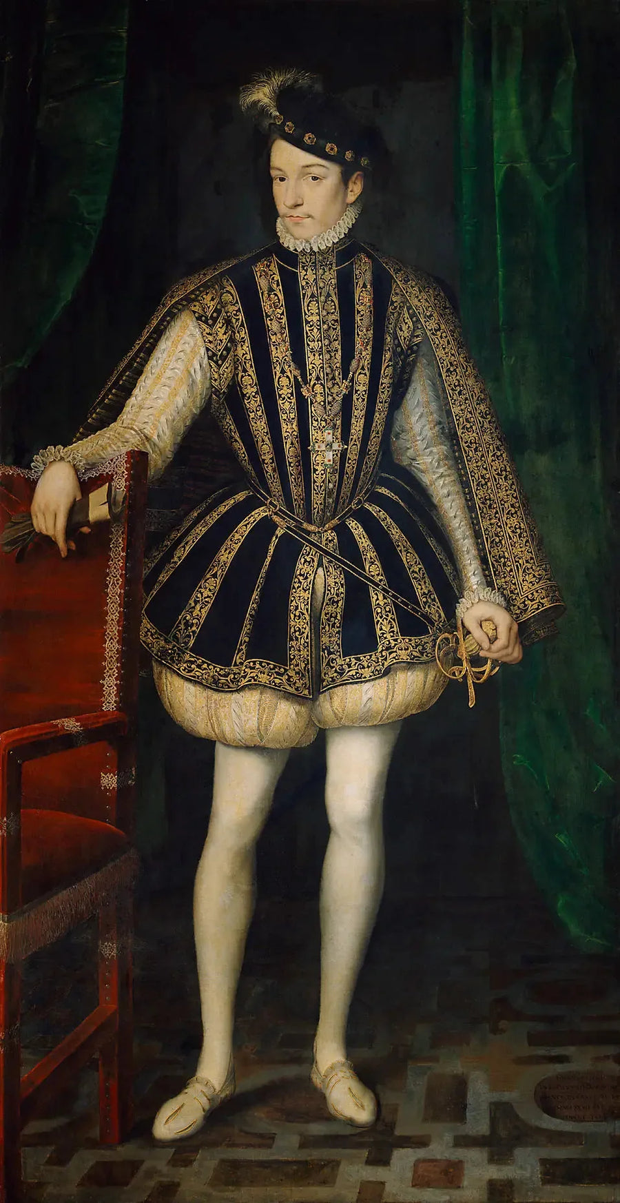 Portret króla Karola IX Francji - François Clouet