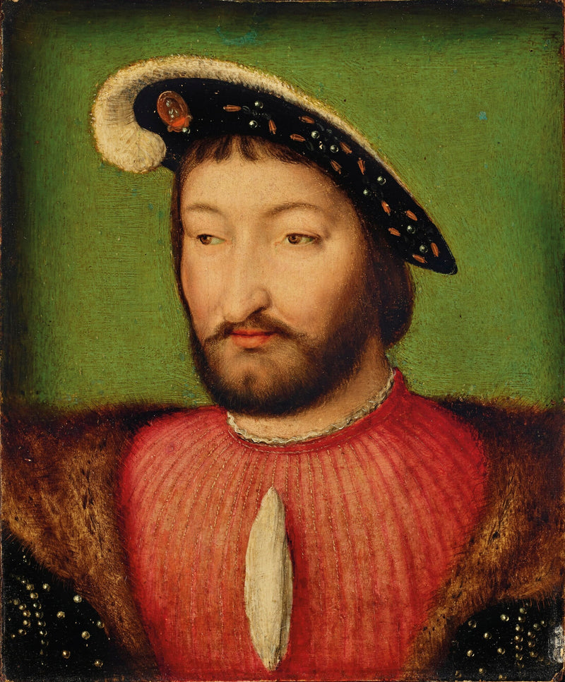 Portret króla Francois I z Francji, popiersie - Joos van Cleve