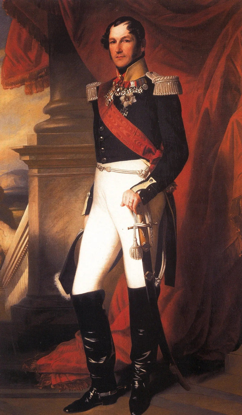 Portret króla Leopolda I w mundurze - Franz Xaver Winterhalter
