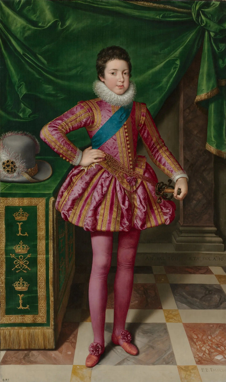 Portret króla Ludwika XIII Francji - Frans Pourbus Młodszy