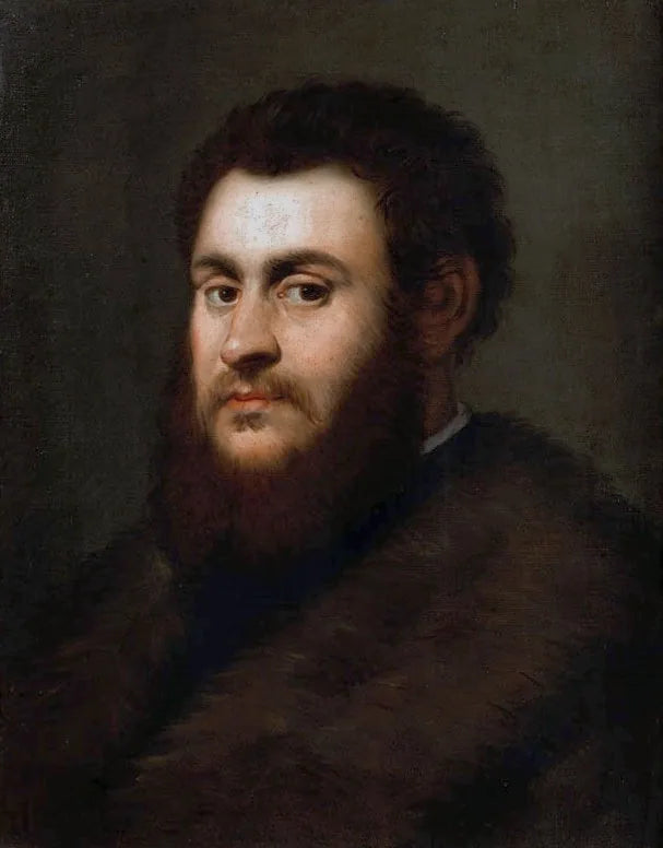 Portret króla Zygmunta II Augusta w futrzanym płaszczu - Jacopo Tintoretto