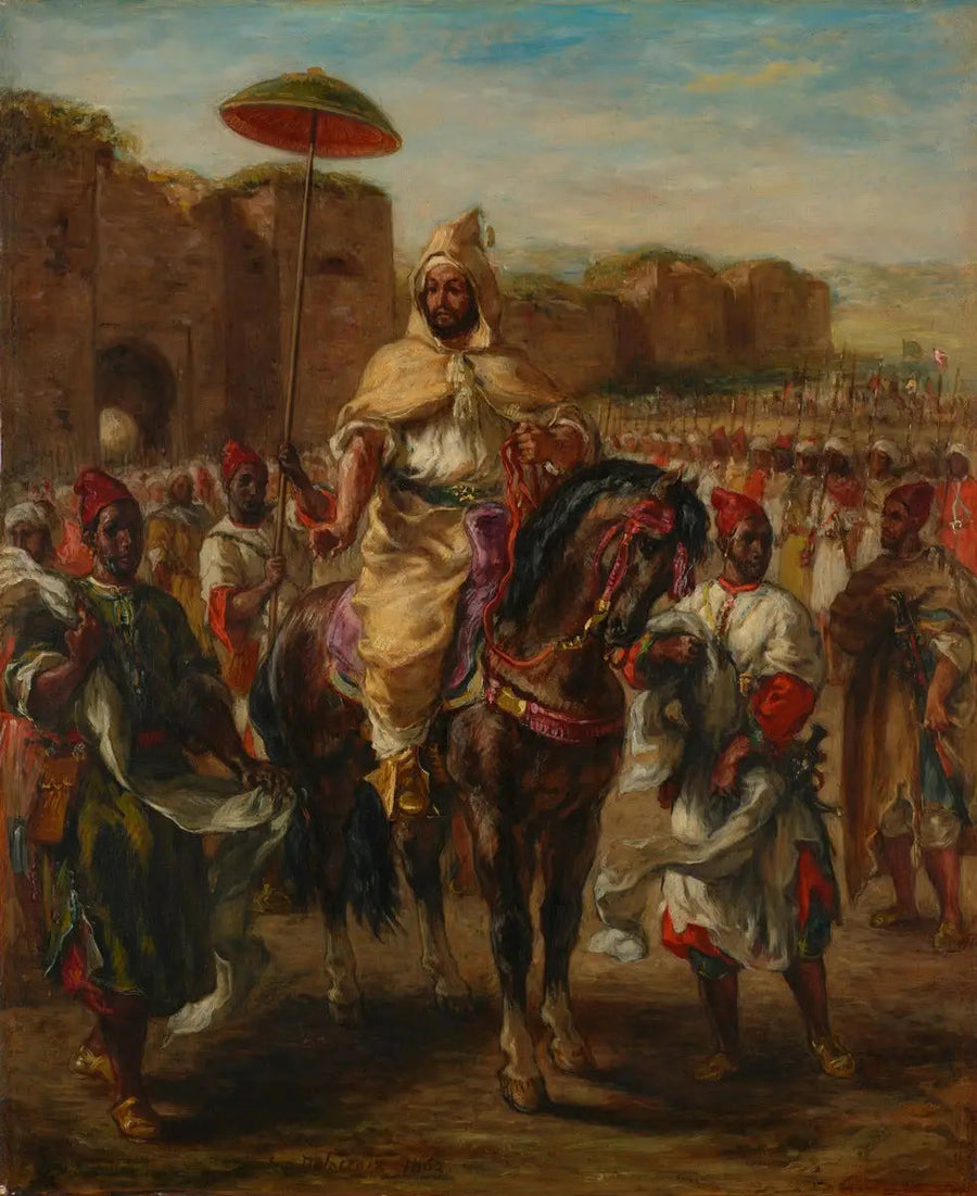 Portret sułtana Maroka - Eugène Delacroix