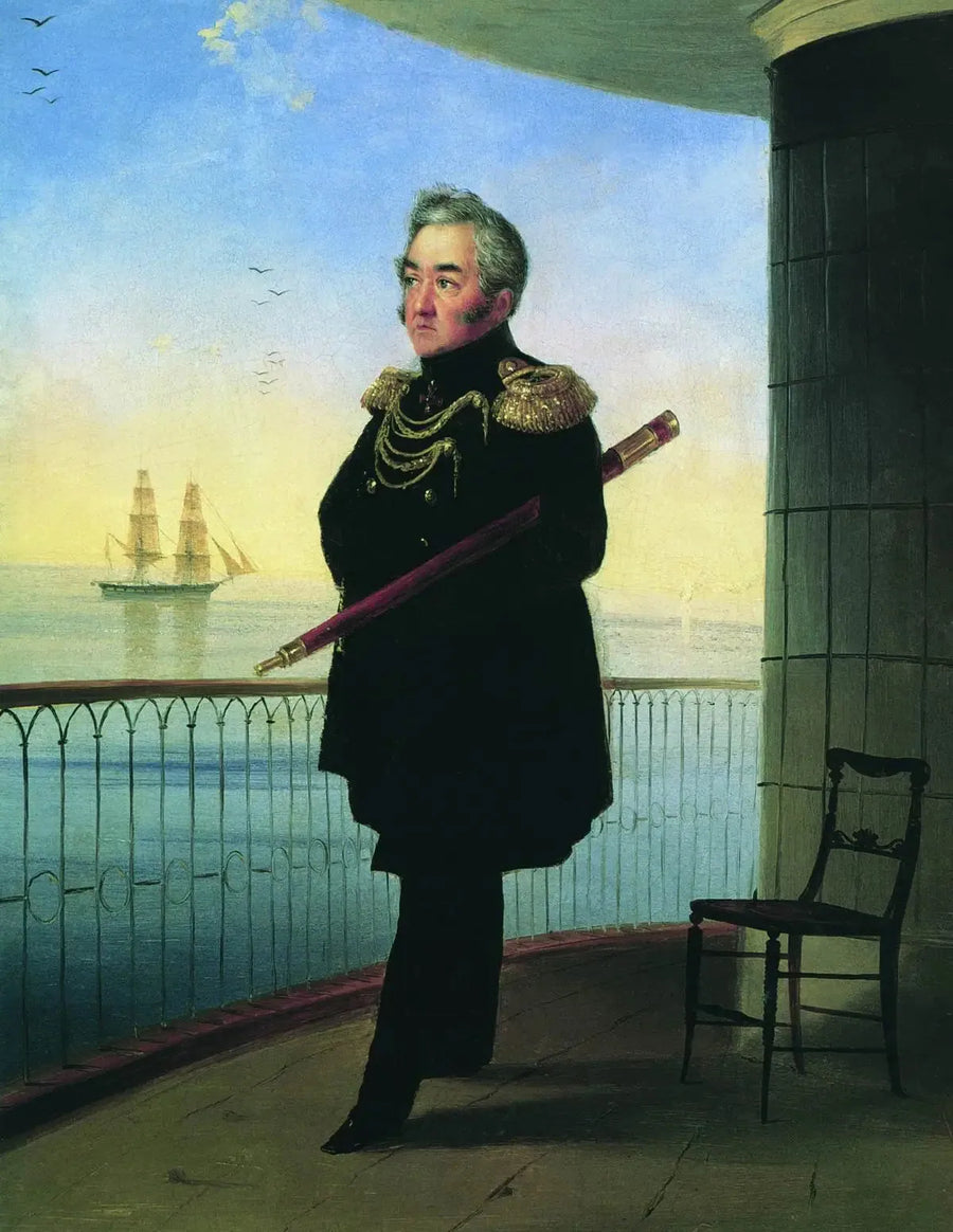 Portret wiceadmirała M.P. Lazarewa - Iwan Aiwasowski