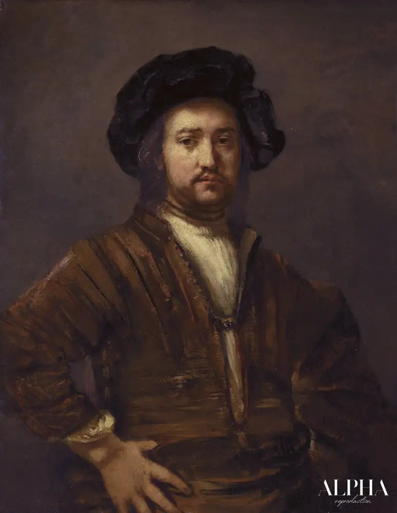 Portrait d'un amiral - Rembrandt van Rijn - Reproductions de tableaux et peintures haut de gamme