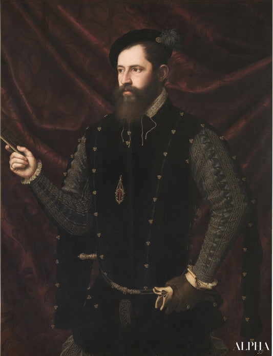 Portrait d'un Chevalier de l'Ordre de Santiago - Vicente Juan Masip - Reproductions de tableaux et peintures haut de gamme