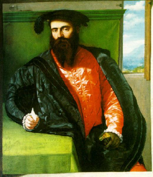 Portret mężczyzny z listem - Alessandro Bonvicino