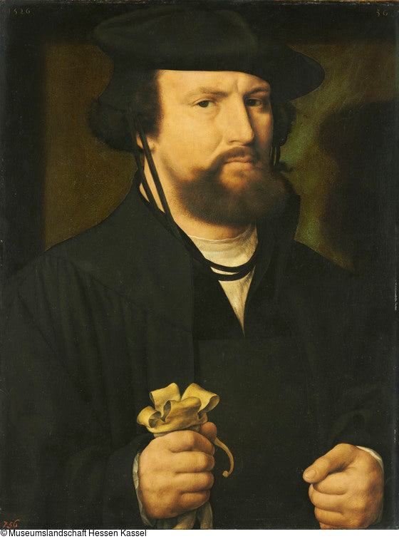Portret mężczyzny w półpostaci - Joos van Cleve