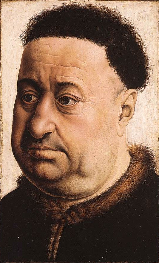 Portret mężczyzny otyłego - Robert Campin