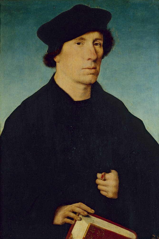 Portret mężczyzny bez brody - Joos van Cleve
