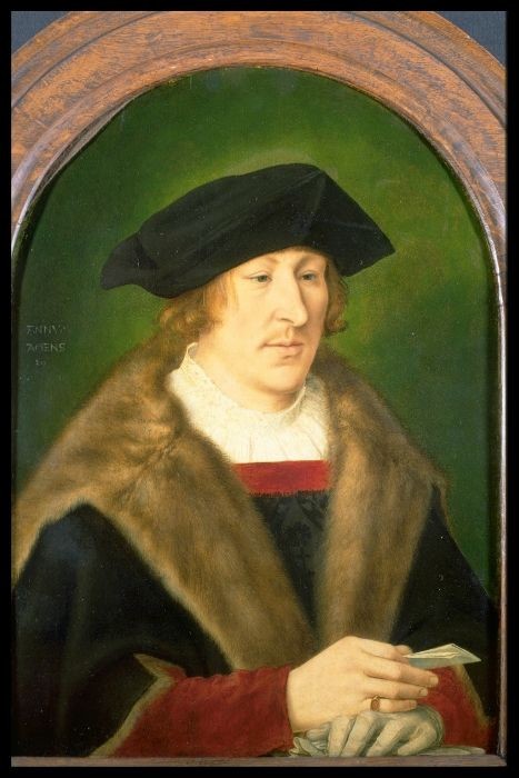 Portret mężczyzny trzymającego list w ręku - Quentin Metsys