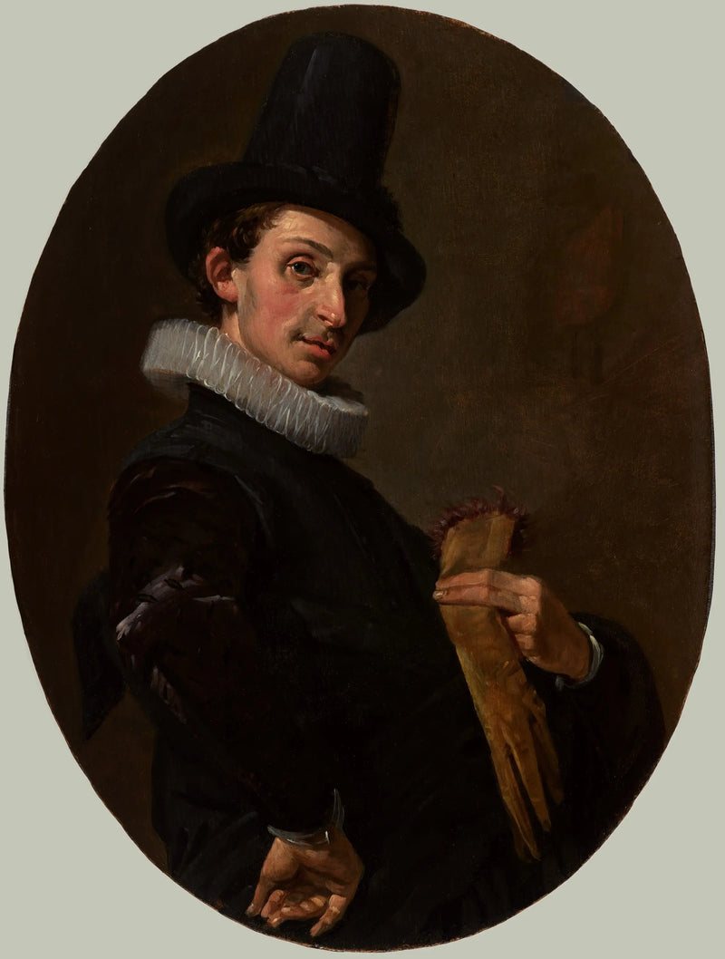 Portret młodego mężczyzny w rękawiczkach - Frans Hals
