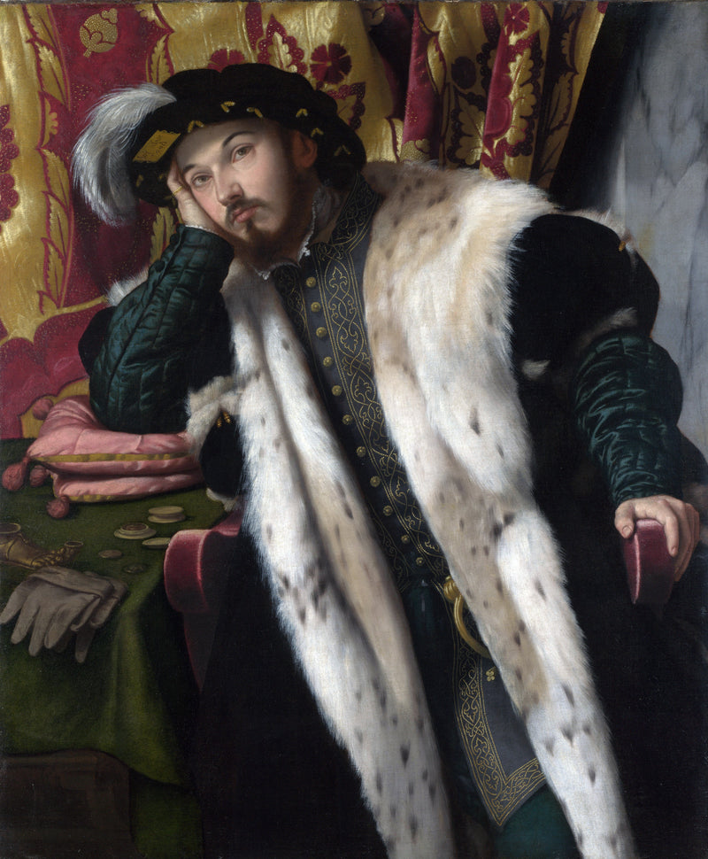 Portret młodego mężczyzny (Fortunato Martinengo Cesaresco?) - Alessandro Bonvicino