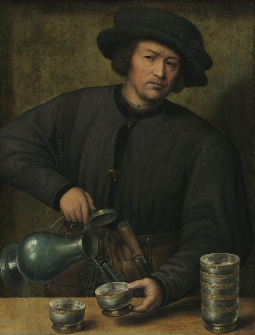 Portrait d’un verseur de vin - Joos van Cleve - Alpha Reproduction