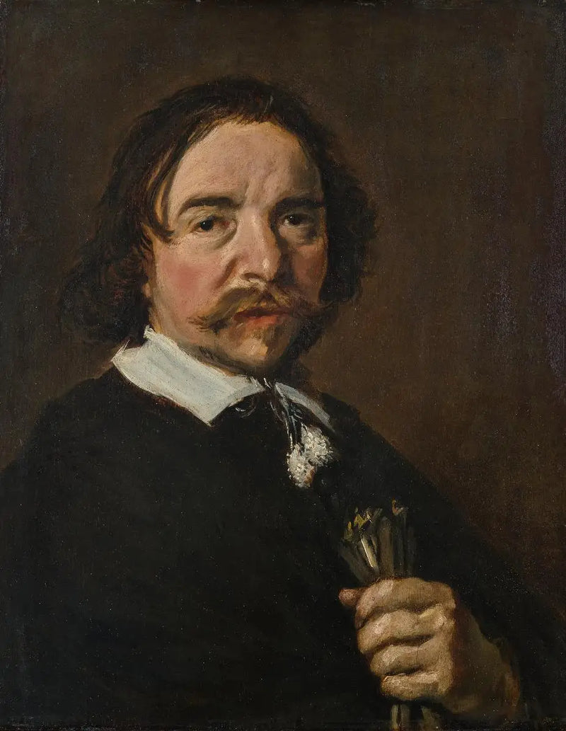 Portret starszego mężczyzny o ponurym wyrazie twarzy - Frans Hals