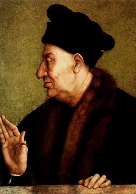 Portret starszego mężczyzny w profilu - Quentin Metsys