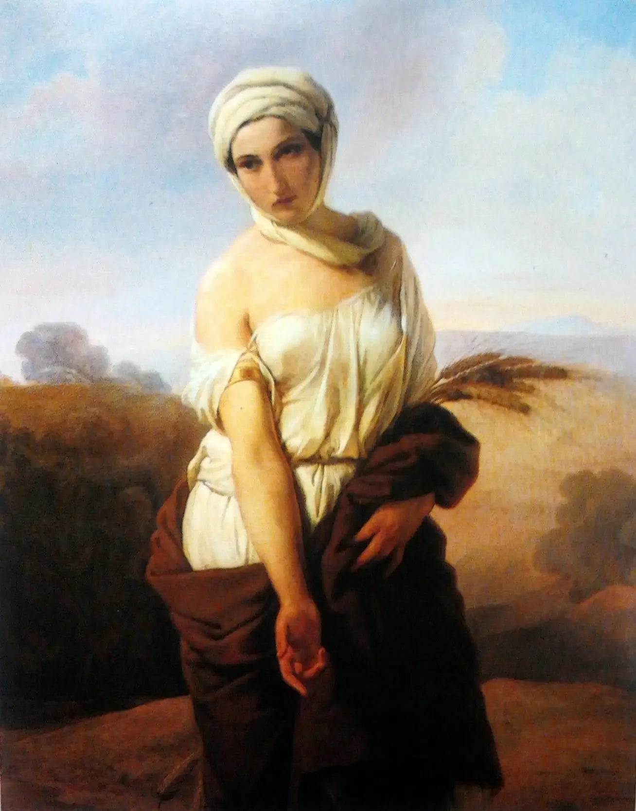 Portrait d’une femme en Ruth - Francesco Hayez - Alpha Reproduction